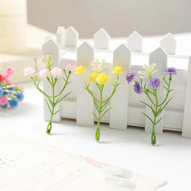 Plastik Miniatur Blumen