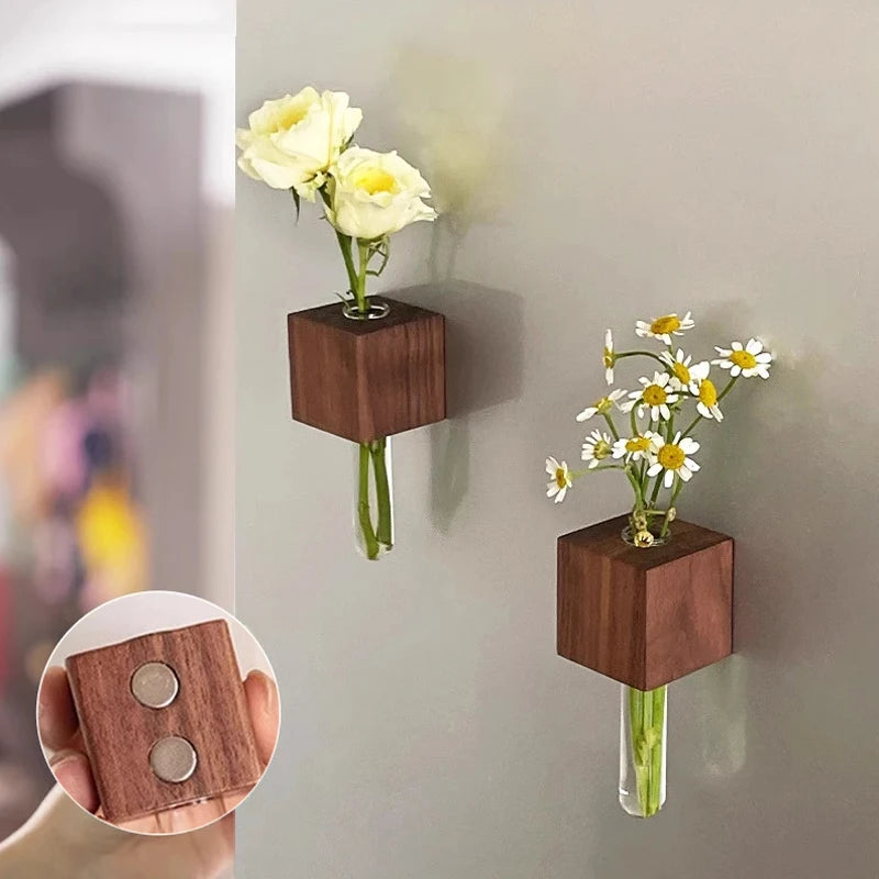 Holz Magnet Vasen